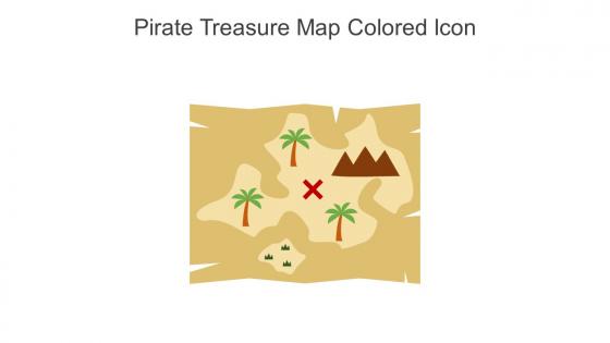 Pirate Treasure Map Colored Icon In Powerpoint Pptx Png And Editable Eps Format
