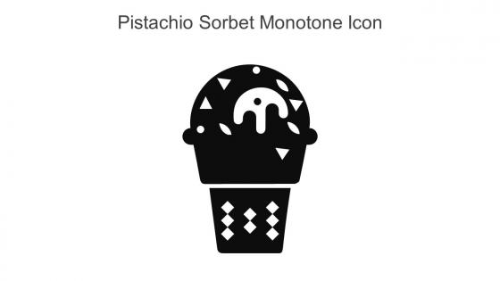 Pistachio Sorbet Monotone Icon In Powerpoint Pptx Png And Editable Eps Format