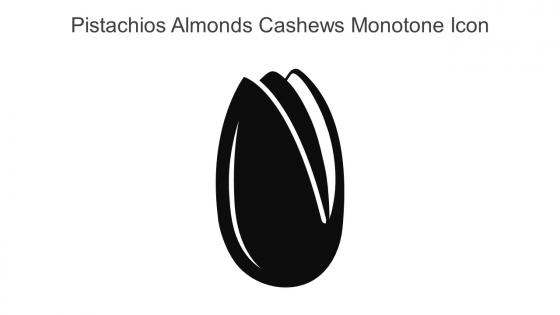 Pistachios Almonds Cashews Monotone Icon In Powerpoint Pptx Png And Editable Eps Format