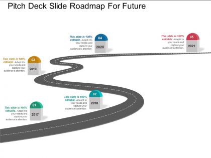 Pitch deck slide roadmap for future presentation layouts