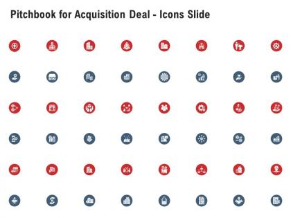 Pitchbook for acquisition deal icons slide ppt information