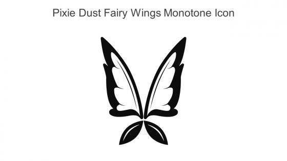Pixie Dust Fairy Wings Monotone Icon In Powerpoint Pptx Png And Editable Eps Format