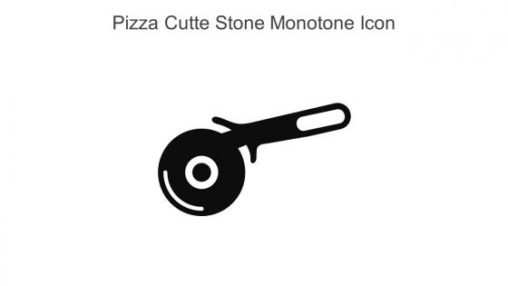 Pizza Cutte Stone Monotone Icon In Powerpoint Pptx Png And Editable Eps Format