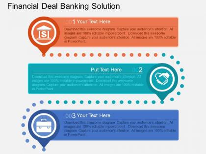 Pl financial deal banking solution flat powerpoint design