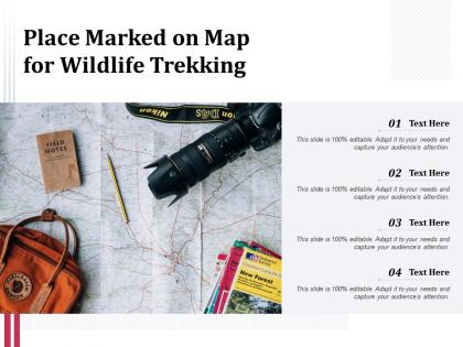Place marked on map for wildlife trekking