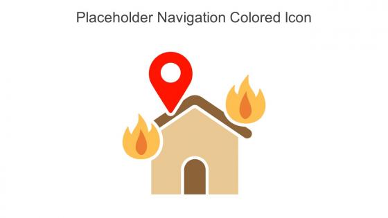 Placeholder Navigation Colored Icon In Powerpoint Pptx Png And Editable Eps Format