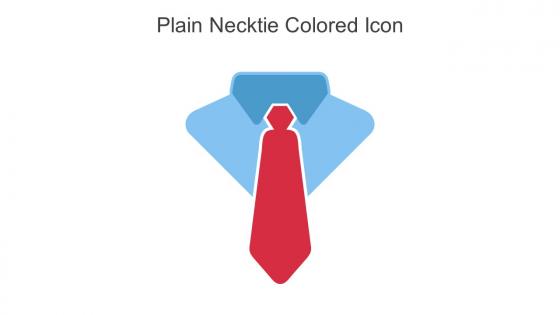 Plain Necktie Colored Icon In Powerpoint Pptx Png And Editable Eps Format