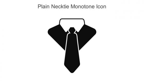 Plain Necktie Monotone Icon In Powerpoint Pptx Png And Editable Eps Format