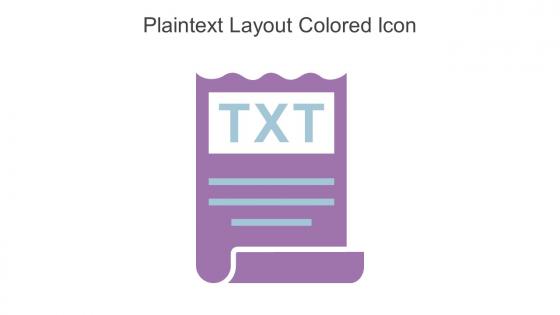 Plaintext Layout Colored Icon In Powerpoint Pptx Png And Editable Eps Format
