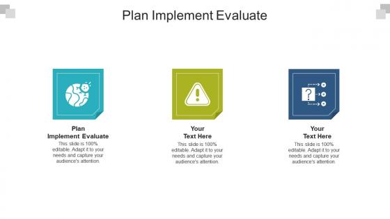 Plan implement evaluate ppt powerpoint presentation portfolio themes cpb