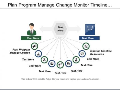 Plan program manage change monitor timeline resources process implementation
