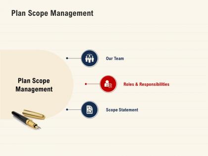 Plan scope management roles responsibilities ppt powerpoint example 2015