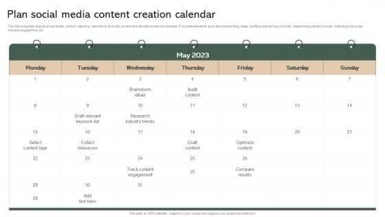 Plan Social Media Content Creation Calendar Effective Micromarketing Guide