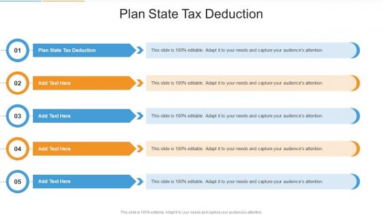 Plan State Tax Deduction In Powerpoint And Google Slides Cpb