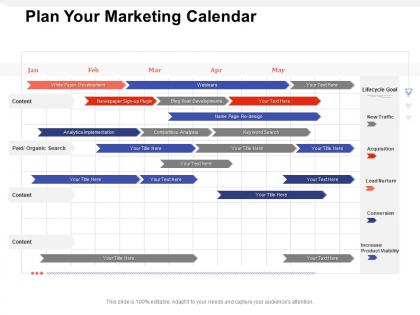 Plan your marketing calendar white paper ppt powerpoint presentation inspiration images