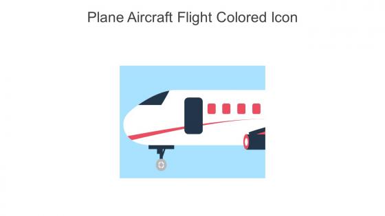 Plane Aircraft Flight Colored Icon In Powerpoint Pptx Png And Editable Eps Format