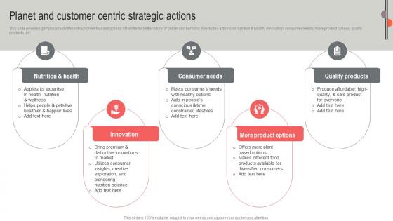 Planet And Customer Centric Nestle Business Expansion And Diversification Report Strategy SS V