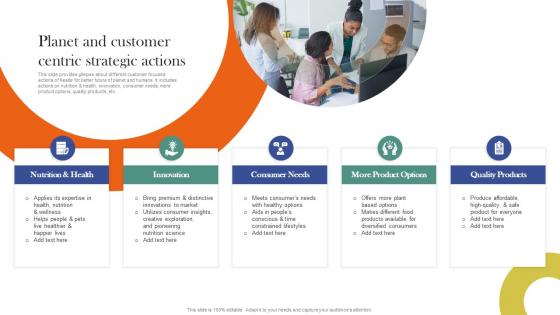 Planet And Customer Centric Strategic Actions Nestle Corporate And Business Level Strategy SS V