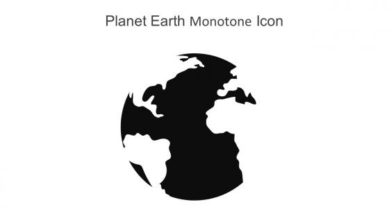 Planet Earth Monotone Icon In Powerpoint Pptx Png And Editable Eps Format