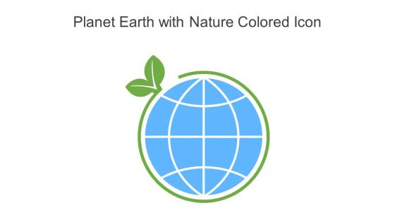 Planet Earth With Nature Colored Icon In Powerpoint Pptx Png And Editable Eps Format