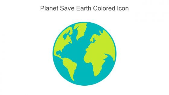 Planet Save Earth Colored Icon In Powerpoint Pptx Png And Editable Eps Format