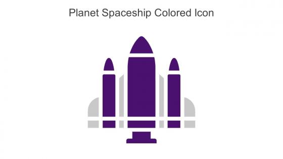 Planet Spaceship Colored Icon In Powerpoint Pptx Png And Editable Eps Format