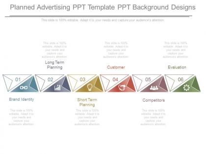 Planned advertising ppt template ppt background designs