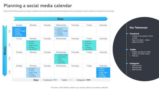 Planning A Social Media Calendar Marketing Mix Strategies For B2B And B2C Startups