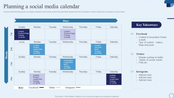 Planning A Social Media Calendar Type Of Marketing Strategy To Accelerate Business Growth