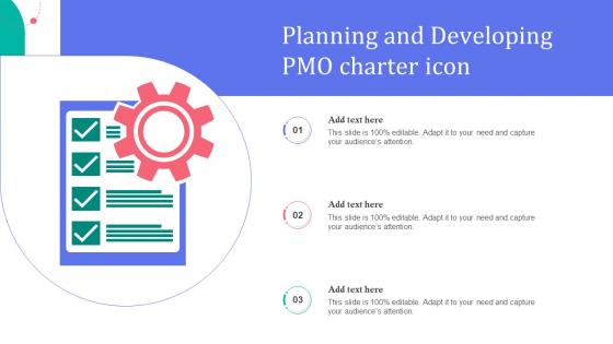 Planning And Developing PMO Charter Icon