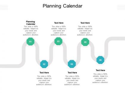 Planning calendar ppt powerpoint presentation visual aids infographics cpb