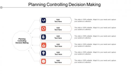 Planning Controlling Decision Making Ppt Powerpoint Presentation Summary Cpb