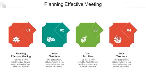 Planning Effective Meeting Ppt Powerpoint Presentation Infographics Slide Cpb