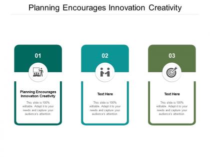 Planning encourages innovation creativity ppt powerpoint presentation slide cpb