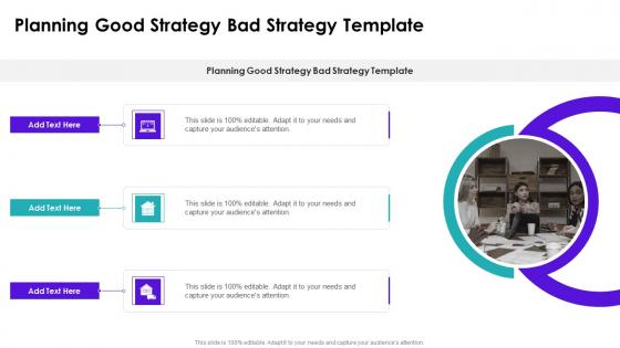 Planning Good Strategy Bad Strategy Template In Powerpoint And Google Slides Cpb
