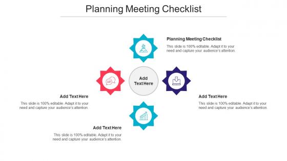 Planning Meeting Checklist Ppt Powerpoint Presentation Gallery Cpb
