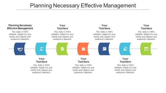 Planning necessary effective management ppt powerpoint presentation show visual aids cpb