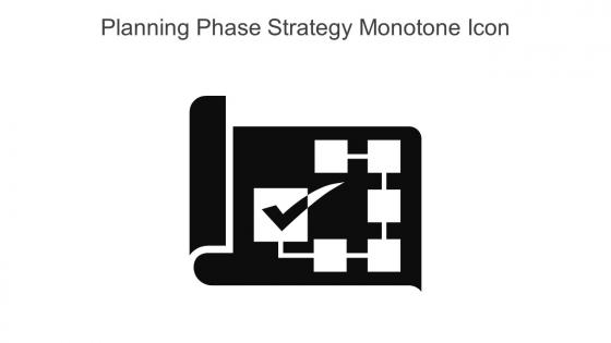 Planning Phase Strategy Monotone Icon In Powerpoint Pptx Png And Editable Eps Format