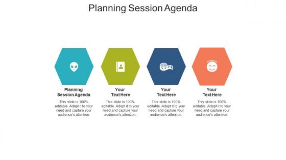 Planning session agenda ppt powerpoint presentation visual aids deck cpb
