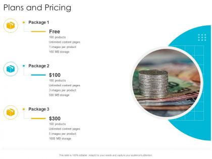 Plans and pricing startup company strategy ppt powerpoint presentation icon deck