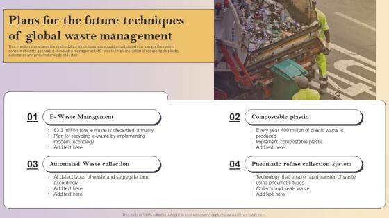Plans For The Future Techniques Of Global Waste Management