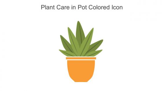Plant Care In Pot Colored Icon In Powerpoint Pptx Png And Editable Eps Format