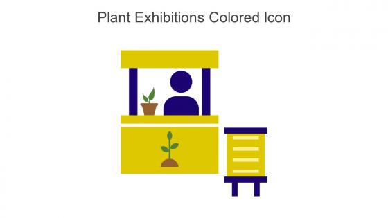 Plant Exhibitions Colored Icon In Powerpoint Pptx Png And Editable Eps Format