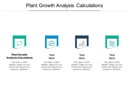 Plant growth analysis calculations ppt powerpoint presentation infographics files cpb