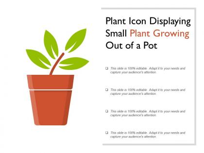 Plant icon displaying small plant growing out of a pot