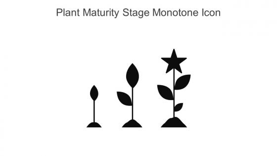 Plant Maturity Stage Monotone Icon In Powerpoint Pptx Png And Editable Eps Format