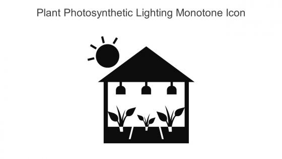 Plant Photosynthetic Lighting Monotone Icon In Powerpoint Pptx Png And Editable Eps Format