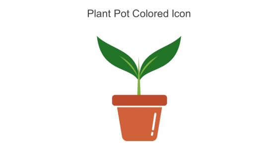 Plant Pot Colored Icon In Powerpoint Pptx Png And Editable Eps Format