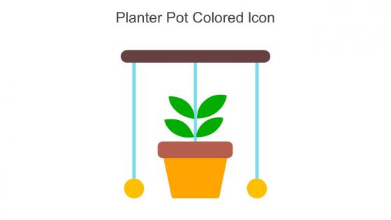 Planter Pot Colored Icon In Powerpoint Pptx Png And Editable Eps Format