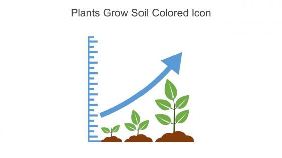 Plants Grow Soil Colored Icon In Powerpoint Pptx Png And Editable Eps Format
